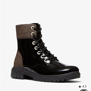 Michael Kors Stylish Black and Brown Women's Boots